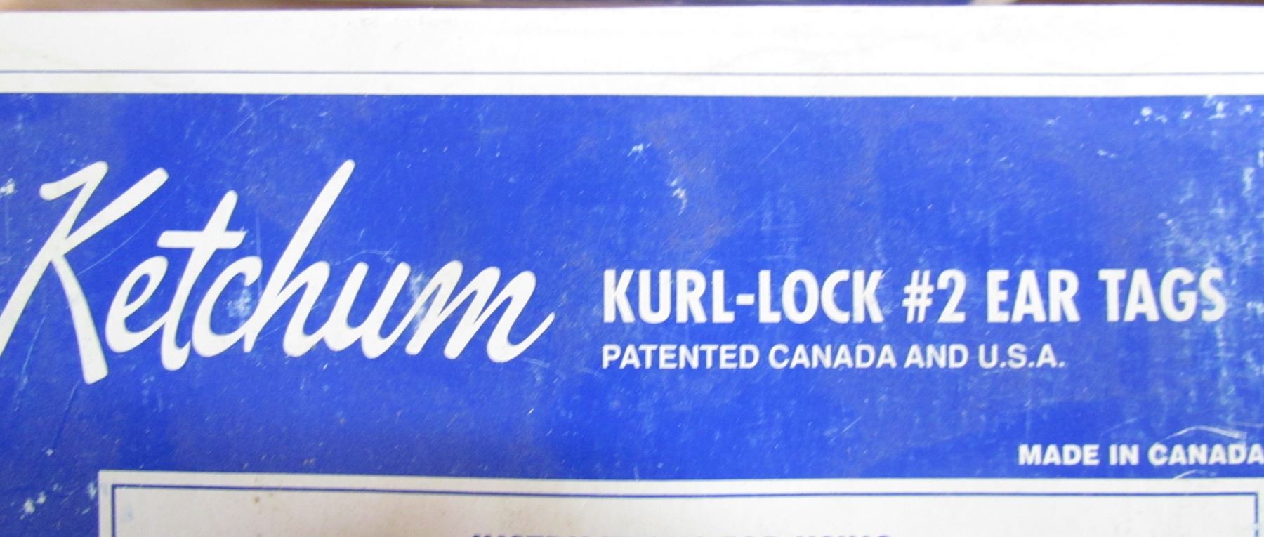 LOT OF CATTLE TAGS (400+) *KETCHUM* (KURL-LOCK #2) - Schmalz Auctions