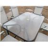 Image 2 : SET OF PATIO FURNITURE (6 X CHAIRS) (GLASS TABLE 60" X 2.5') *ALL CHAIRS MULTI-POSITIONAL*