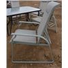 Image 4 : SET OF PATIO FURNITURE (6 X CHAIRS) (GLASS TABLE 60" X 2.5') *ALL CHAIRS MULTI-POSITIONAL*
