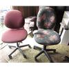 Image 1 : LOT OF 2 OFFICE CHAIRS (ADJUSTABLE) *ON WHEELS*