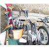 Image 5 : LOT OF GOLF ITEMS (30+ VARIOUS BRANDS OF GOLF CLUBS, 3 X GOLF BAGS, GOLF CADDY)