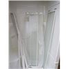 Image 2 : FIBERGLASS SHOWER STALL AND 3 GLASS DOORS (SHOWER 88" X 50" X 36" ) *3 X GLASS DOORS 66" X 14.5"*