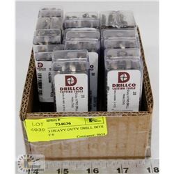 ASSORTED HEAVY DUTY DRILL BITS 12 SETS OF 6