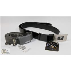 NEW LOUD MOUTH BLACK PATENT LEATHER BELT SIZE