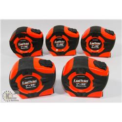 LOT OF 5 TAPE MEASURES