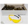 Image 1 : BOX OF CREWS SAFETY GLASSES (YELLOW)