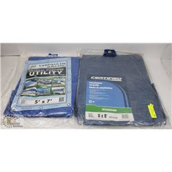 LOT OF TWO NEW TARPAULIN - HOUSEHOLD