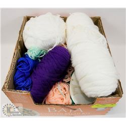 BOX OF ASSORTED WOOL