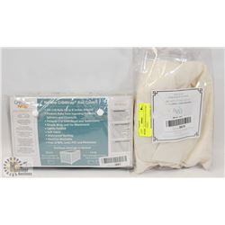 NARROW CRIB WRAP RAIL COVERS AND CRIB SHEET