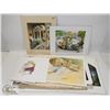 Image 1 : LOT OF 30+ PCS OF UNFRAMED PRINTS INCLUDING