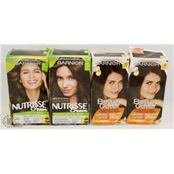 BAG OF ASSORTED GARNIER NUTRISSE HAIR COLOUR