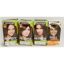 BAG OF ASSORTED GARNIER NUTRISSE HAIR COLOUR