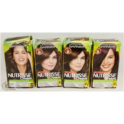 BAG OF ASSORTED GARNIER NUTRISSE HAIR COLOUR