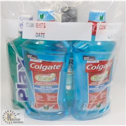 BAG OF ASSORTED MOUTH WASH