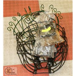 SET OF 5 WROUGHT IRON HANGING BALCONY/WINDOW