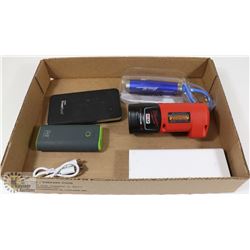 FLAT OF  POWER BATTERY CHARGERS AND BATTERIES