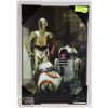 Image 1 : 19." X13" WOOD BACKED STAR WARS PICTURE