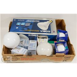 LARGE FLAT OF LIGHTBULBS