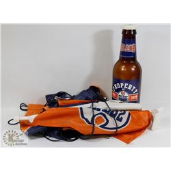 FLAT OF OILERS  BAGS, FLAGS AND MORE