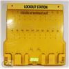 Image 1 : 2 KEYS + PADLOCK CABINET LOCK OUT STATION