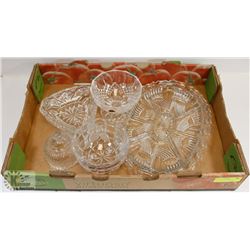 FLAT OF ASSORTED CRYSTAL