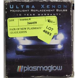PAIR OF NEW PLASMAGLOW HEADLIGHTS