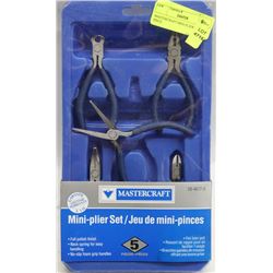 MASTERCRAFT MINI PLIER SET 5 PIECE