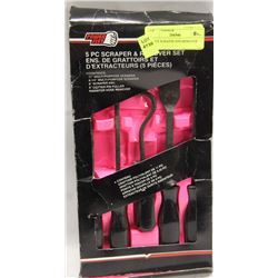 5 PIECE SCRAPER AND REMOVER SET