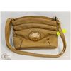 Image 1 : TAN COLOR CROSSBODY PURSE, 3 ZIPPERED SECTIONS