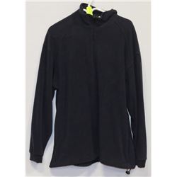 NEW SZ L NAVY 1/4 ZIP FLEECE