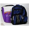 Image 1 : SET OF 2 BACK PACKS - 1 BLUE & 1 PURPLE