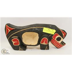 NATIVE CARVED SNAWNAW TRIBE