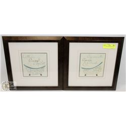 LOT OF TWO BATHROOM DECORE PRINTS