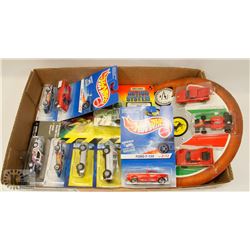 FLAT OF COLLECTOR CARS INCLUDES HOT WHEELS, FERRARI