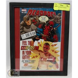 COLLECTOR COMIC IN FRAME - DEADPOOL #1