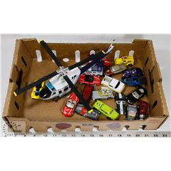 FLAT OF COLLECTIBLE DIE CAST CARS MOSTLY HOT WHEELS