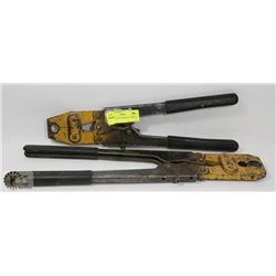 2 PAIRS OF PEX CRIMPERS, VARIOUS SIZES