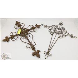 2 DECORATIVE CROSSES