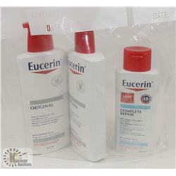 BAG OF EUCERIN LOTIONS