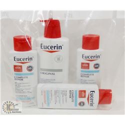 BAG OF ASSORTED EUCERIN LOTION