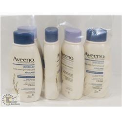 BAG OF ASSORTED AVEENO BODY WASH