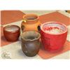 Image 1 : SET OF 4 CLAY POTS