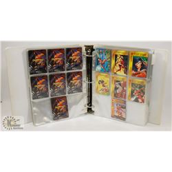 BINDER OF MARVEL OVERPOWER CARD GAME CARDS