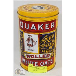 QUAKER OAT TIN