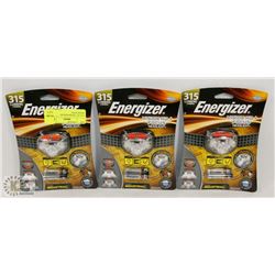 LOT OF 3 ENERGIZER HD HEADLIGHTS