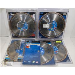 LOT OF 4 NORTAN 4 X 4 MAX CUT DIAMOND BLADES