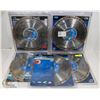 Image 1 : LOT OF 4 NORTAN 4 X 4 MAX CUT DIAMOND BLADES