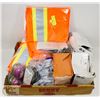 Image 1 : MIXED LOT OF SAFETY GEAR INCL RESPIRATORS, HI VIZ