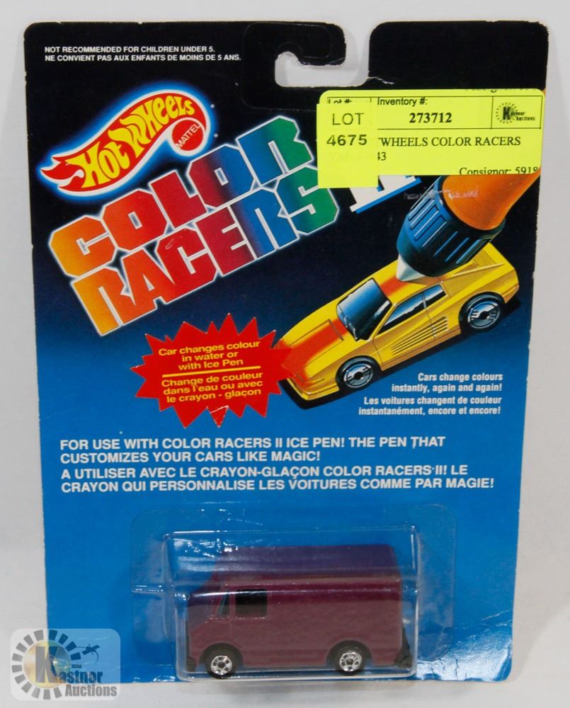 1989 HOT WHEELS COLOR RACERS VAN #2843