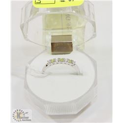 #8-CUBIC ZIRCONIA RING .925 STERLING SILVER RING